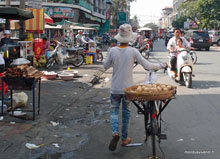 Marchand au vélo - Phnom Penh -Cambodge